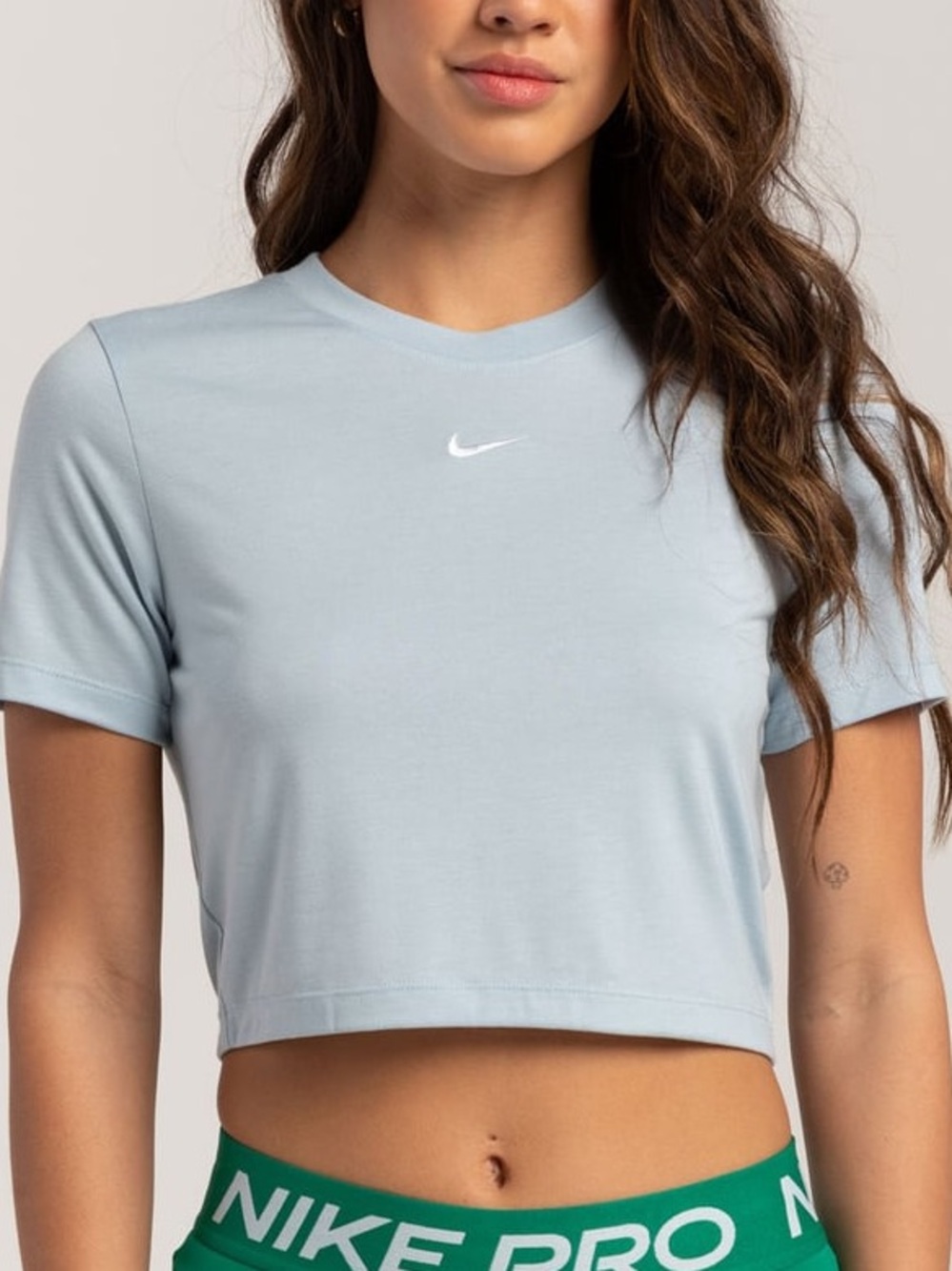 Nike slim fit modal Cropped Tee